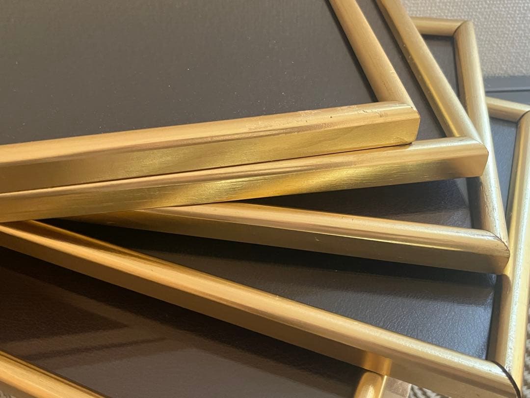 【断捨離】ゴールドアンティーク　フレーム　額縁　5枚