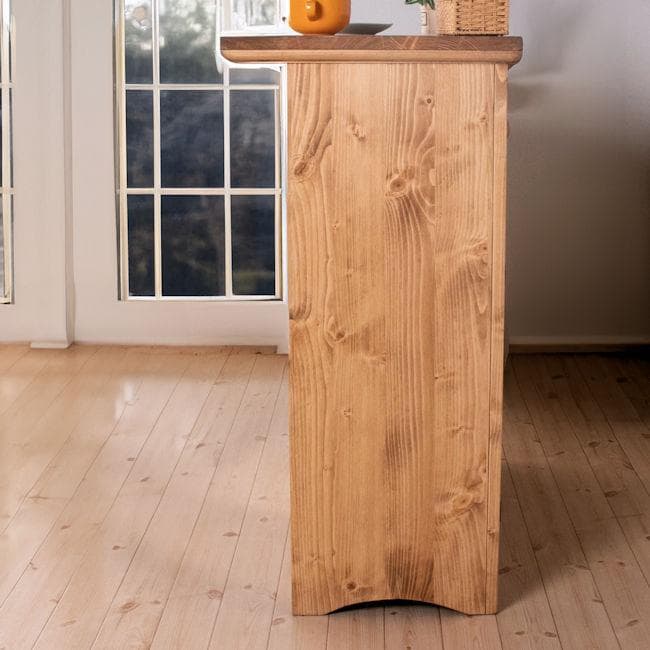 北欧風カントリー調パイン無垢材バーカウンター幅90 キッチンカウンター（775）